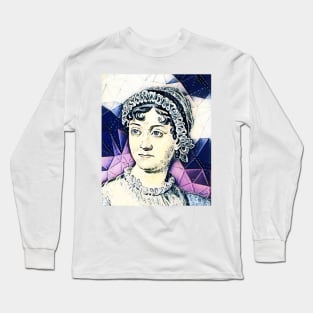 Jane Austen Portrait | Jane Austen Artwork 14 Long Sleeve T-Shirt